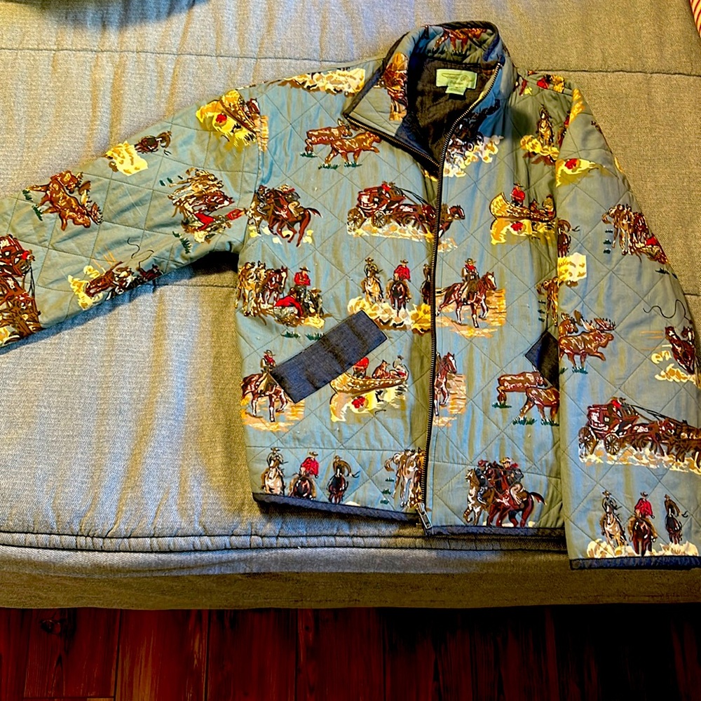 Western cowboy print jacket